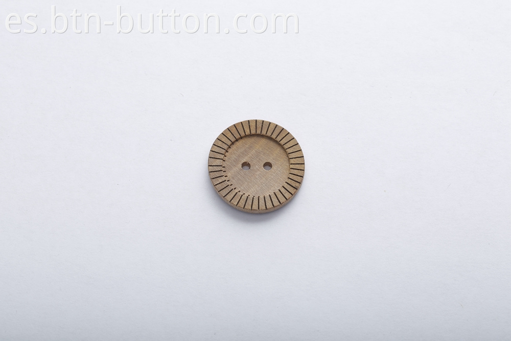 Pure natural wooden buttons for clothing